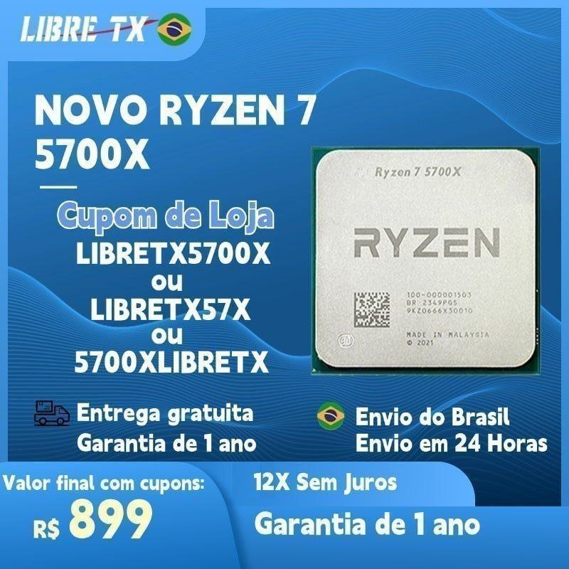 Processador AMD Ryzen 7 5700x NOVO 🇧🇷 🛒
