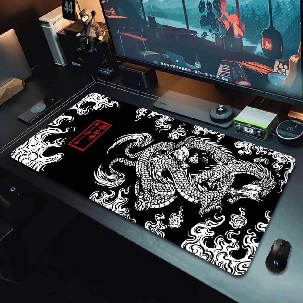 Mousepad Gamer Antiderrapante 80x30cm Dragão Chinês 🛒