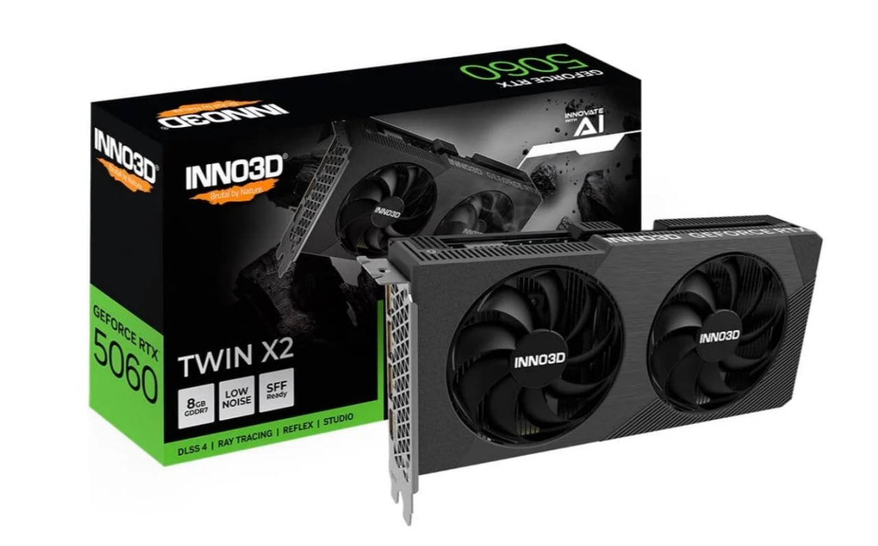 Placa de Video Inno3D RTX 5060 Twin X2 NVIDIA Geforce, 8GB 🛒