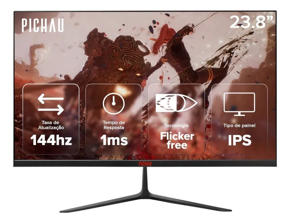 Monitor Gamer Pichau Athen V3 Pro 23.8 Pol Ips Fhd 1ms 144hz 🎮