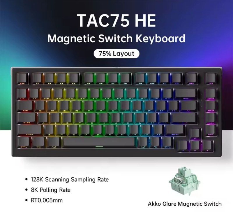 Teclado Magnético Akko TAC75 HE 75% 🛒