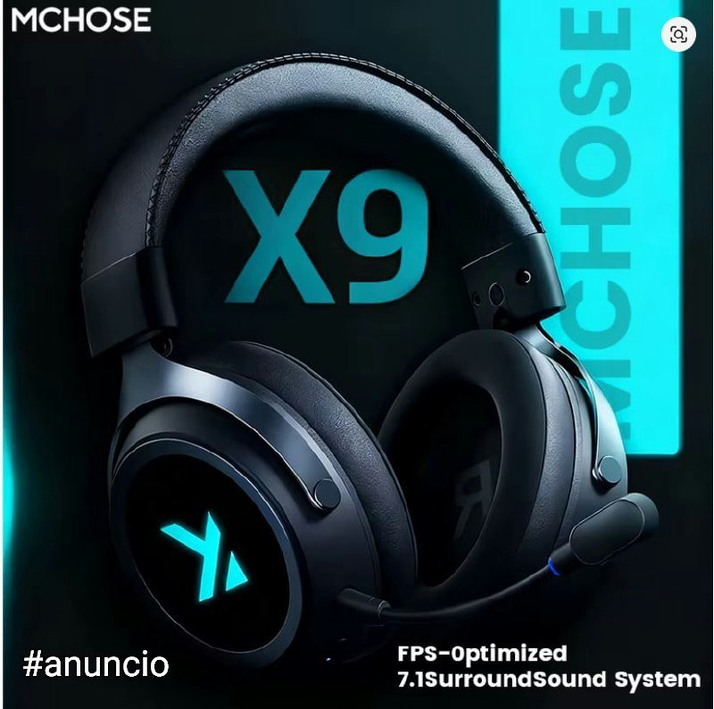 Headset Gamer MCHOOSE X9 7.1 Bluetooth 2.4G 🎧