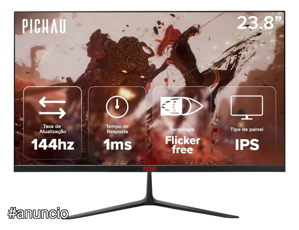 Monitor Gamer Pichau Athen V3 Pro 23.8 Pol Ips Fhd 1ms 144hz 🛒