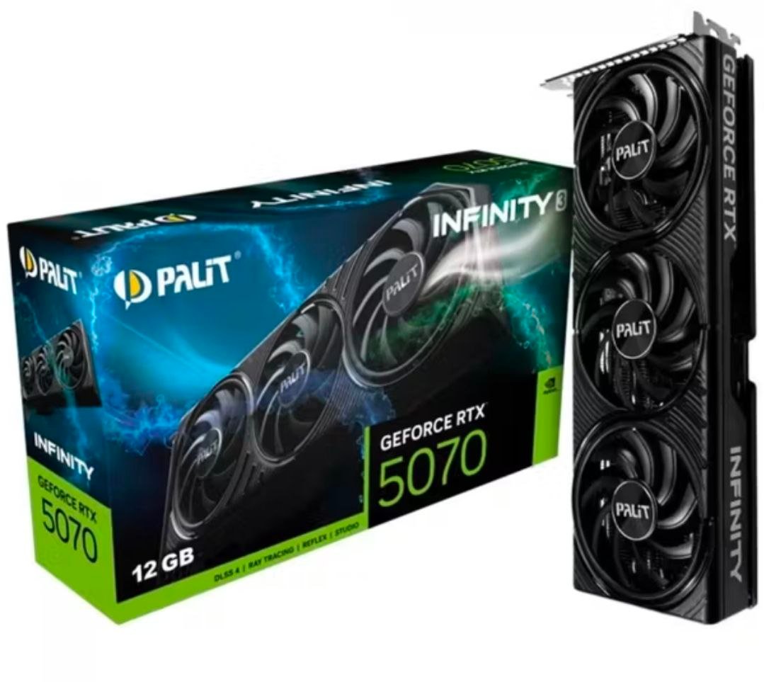 Placa de Vídeo Palit NVIDIA GeForce RTX 5070 Infinity 3 🛒