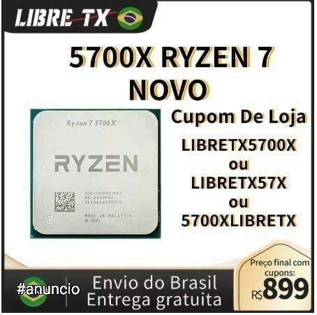 Processador Ryzen 5700x NOVO 🛒
