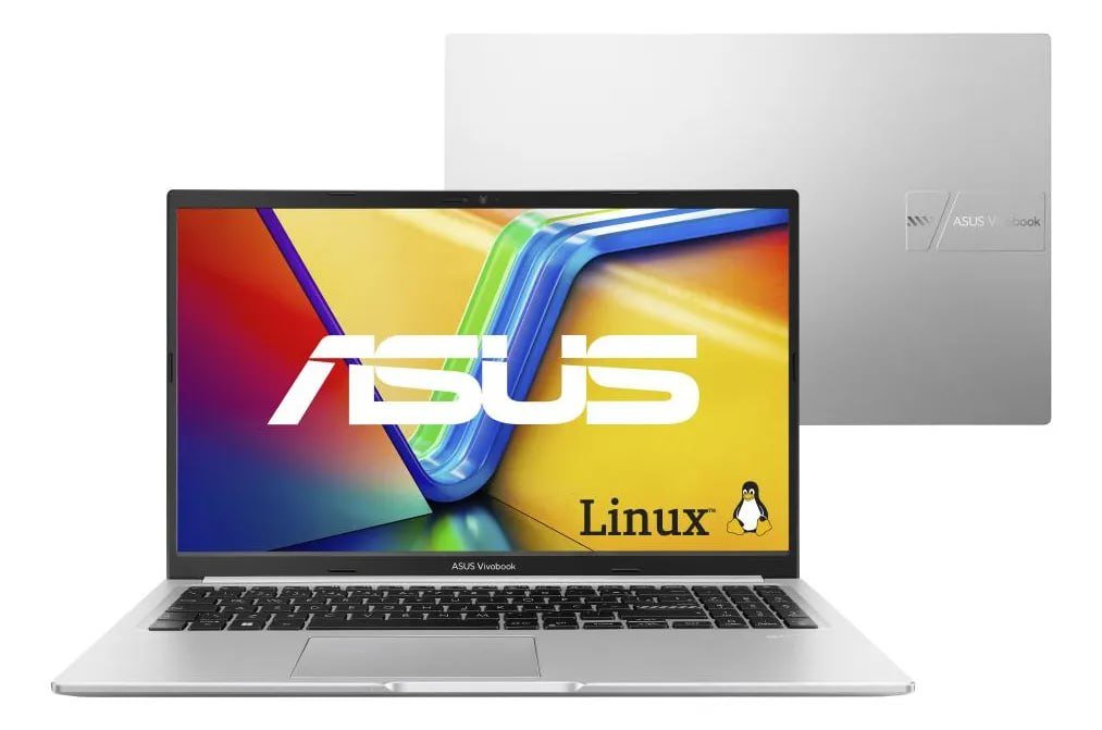 Notebook ASUS Vivobook 15 M1502YA AMD Ryzen 7 5825U 16GB Ram 512GB SSD Linux KeepOS 15,6" FHD Cool Silver - NJ612 🛒