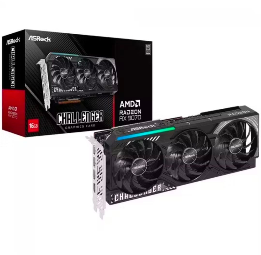 Placa de Vídeo ASRock AMD Radeon RX 9070 Challenger, 16GB, GDDR6 🛒