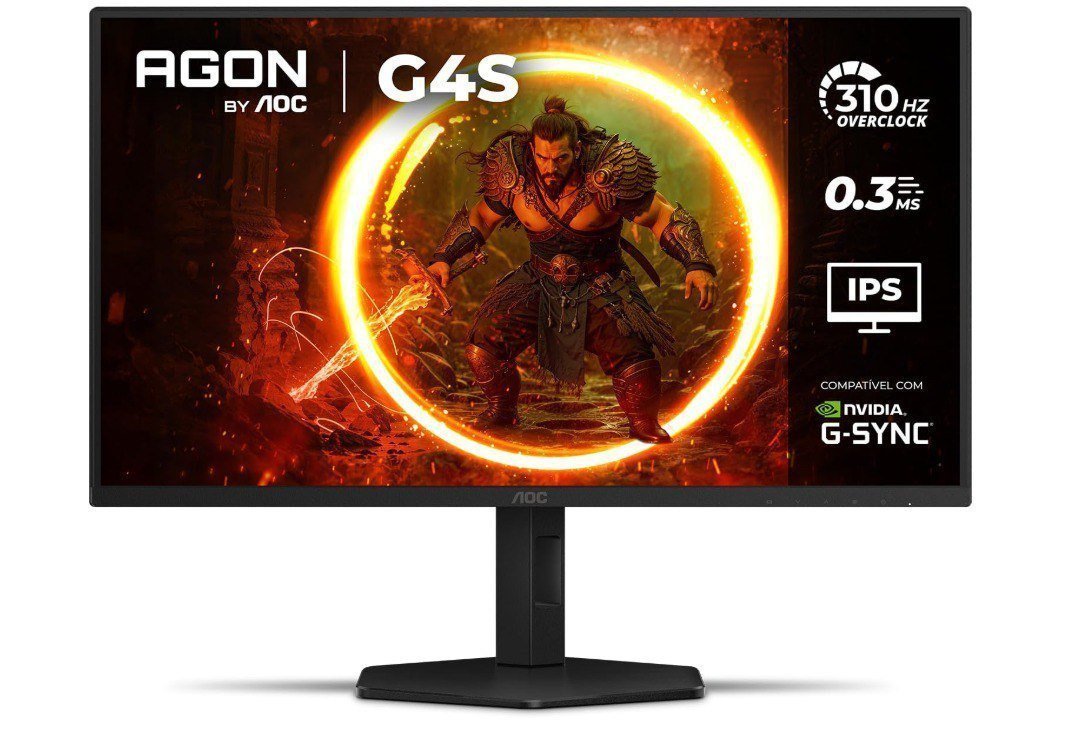 Monitor Gamer AOC AGON G4S 25" 310Hz 0.3ms HDR10 IPS Base Ajustável 25G4S/P 🛒