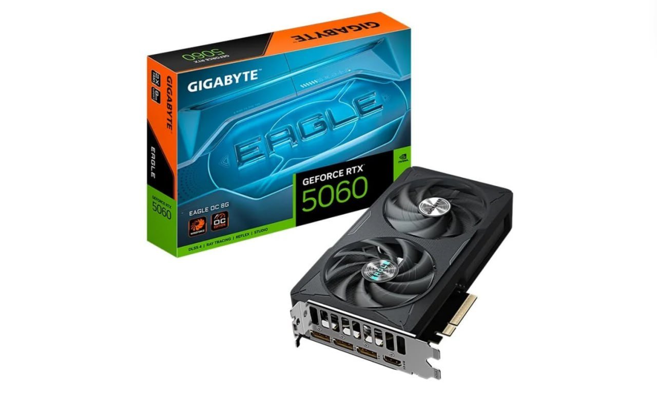 Placa de Vídeo Gigabyte RTX 5060 EAGLE OC 8G NVIDIA GeForce, 8GB 🛒
