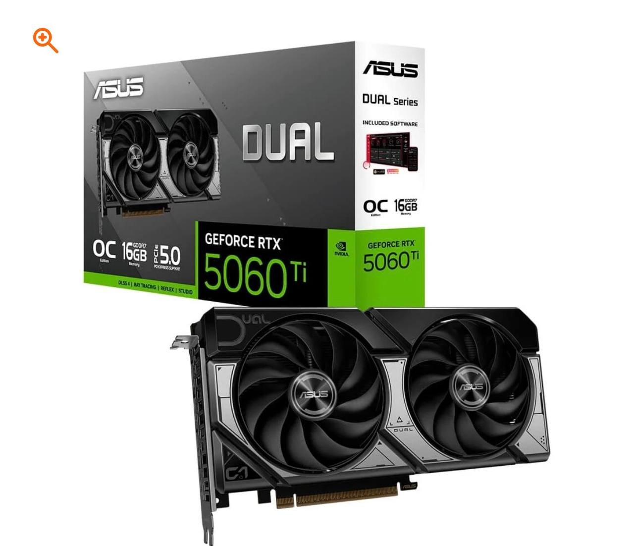 Placa de Vídeo ASUS DUAL RTX 5060 TI 16GB GDDR7 🛒