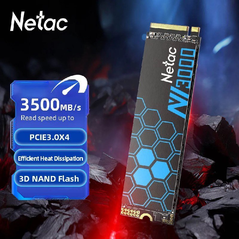 SSD Netac M.2 NVMe 500GB 3500MB/s 🛒