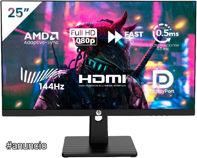 Monitor Gamer Haiz 25'' 144Hz 0.5ms 1920x1080 Adaptative Sync FHD HDMI/DP IPS VESA 🛒