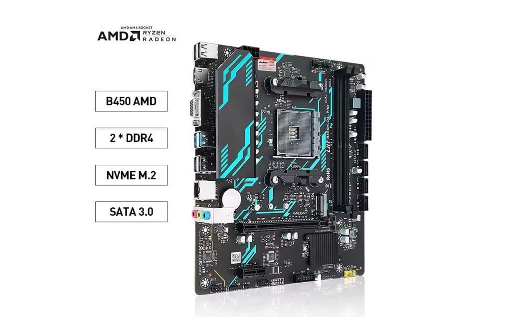 Placa-mãe B450m Jieshuo AMD 🛒