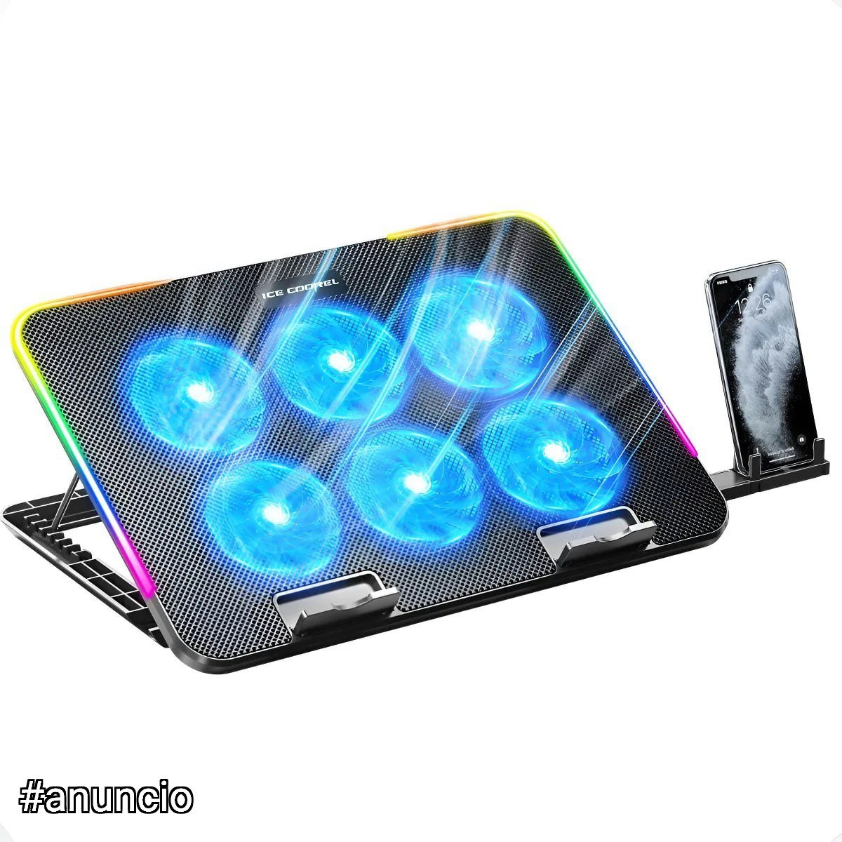 Suporte Base Refrigerada Notebook Te Oliver 6 Coolers Fans 🛒