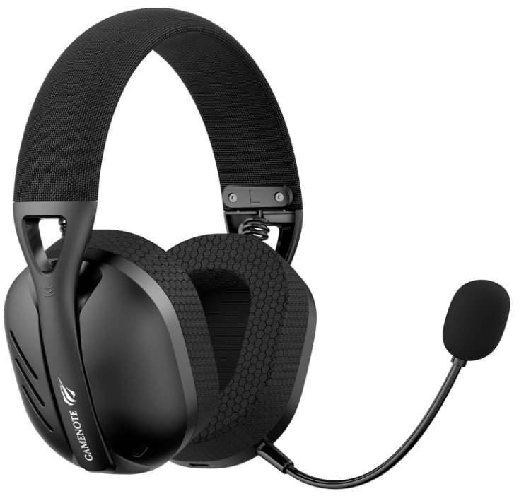 Headset Havit Fuxi-H3 Black Com Fio e Sem Fio, Wireless 2,4GHz, Bluetooth, Cabo USB-C 🎧