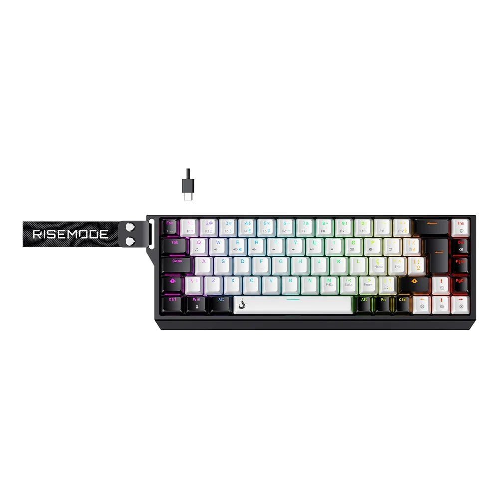 Teclado Magnético Gamer Rise Mode GM1 Pro ARGB Otk Pro USB-C Preto 🛒