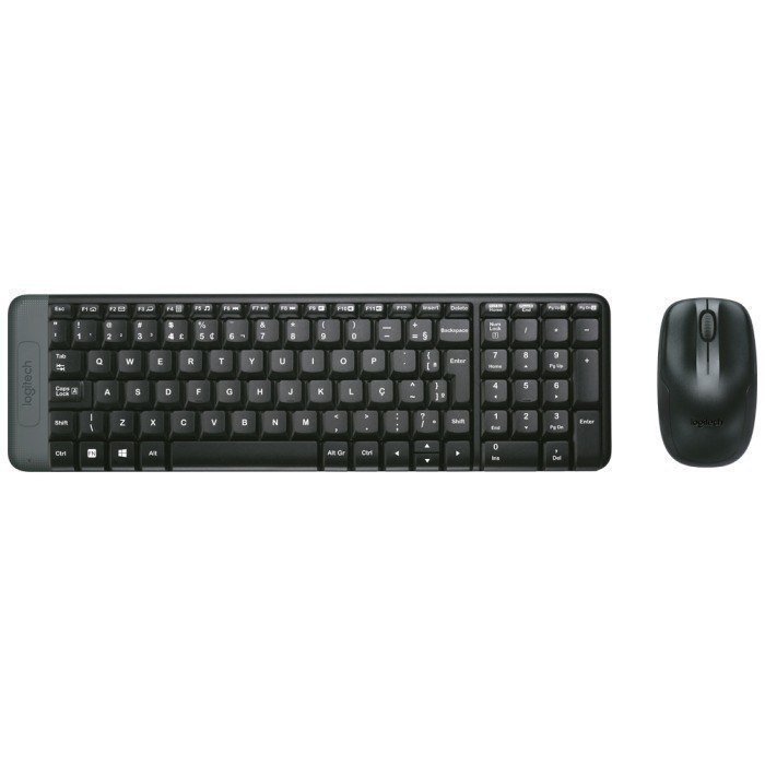 Combo Teclado e Mouse sem fio Logitech MK220 Layout ABNT2 🛒
