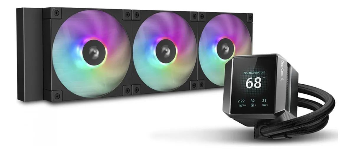 Watercooler Deepcool Mystique 360mm Lx750 Argb Display Lcd 🛒