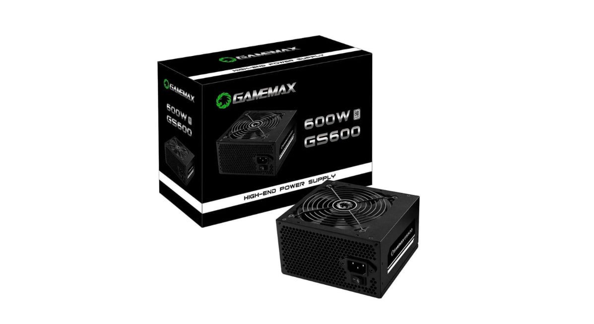 Fonte Gamemax Gs600 600w 80 Plus White Pfc Ativo Preta 🛒
