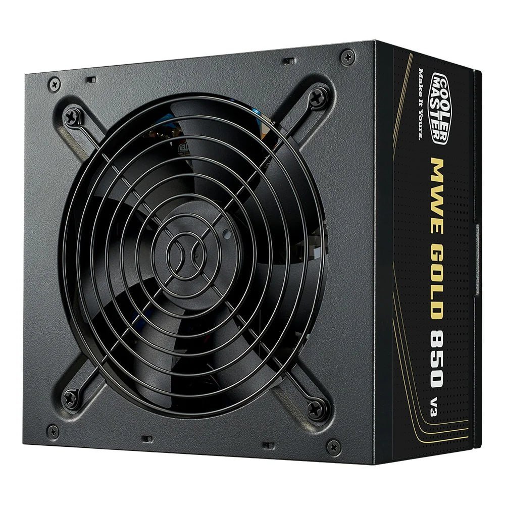 Fonte Cooler Master MWE Gold 850 V3, 850W, 80 Plus Ouro, ATX 3.1, PFC Ativo, Preto MPE-8506-ACAG-BBR 🛒
