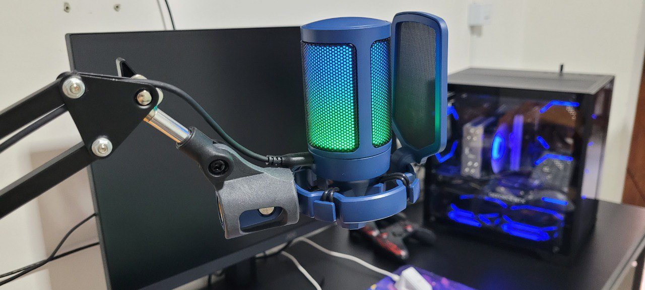 Kit Microfone Fifine A6V + Braço articulado 🛒