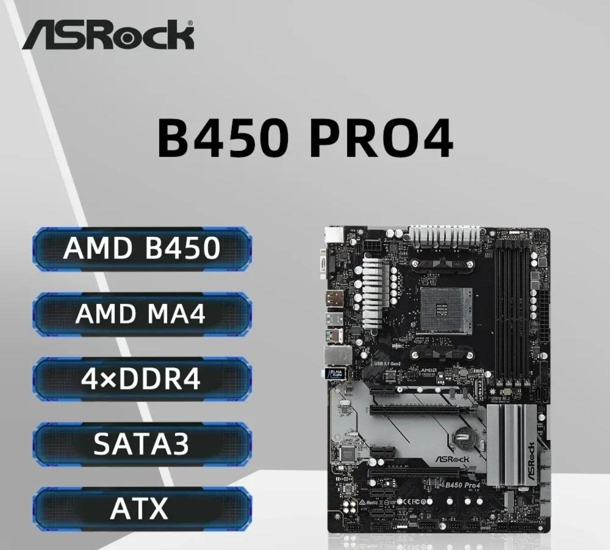 Placa Mãe Asrock B450M Pro4 🛒