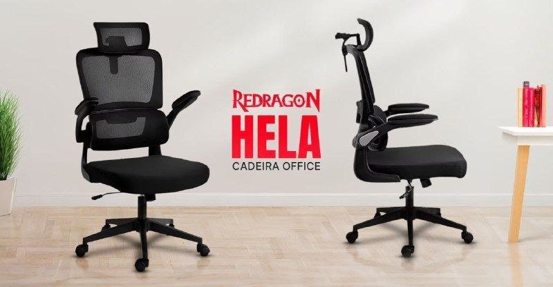 CADEIRA REDRAGON OFFICE HELA PRETO C214-B 🛒