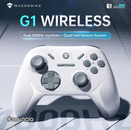Controle de Jogos Sem Fio MACHENIKE G1 com Joystick de Gatilho de Efeito Hall 🛒