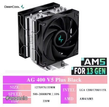 Deepcool AG400 4 Heat Pipe CPU Cooler ARGB PWM 🛒