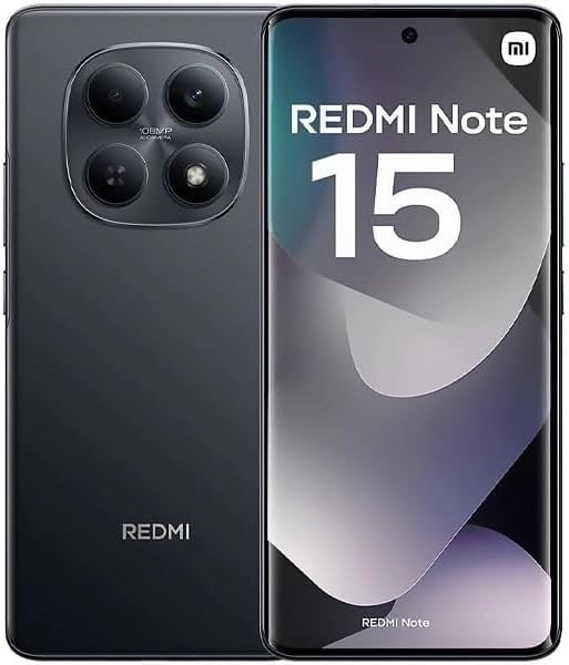Smartphone Xiaomi Redmi Note 15 Preto 8GB RAM 256GB ROM 🛒