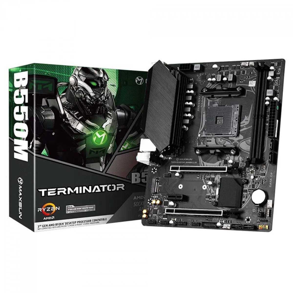 Placa Mãe Maxsun B550M MS Terminator Chipset B550 AMD AM4 mATX DDR4 🛒