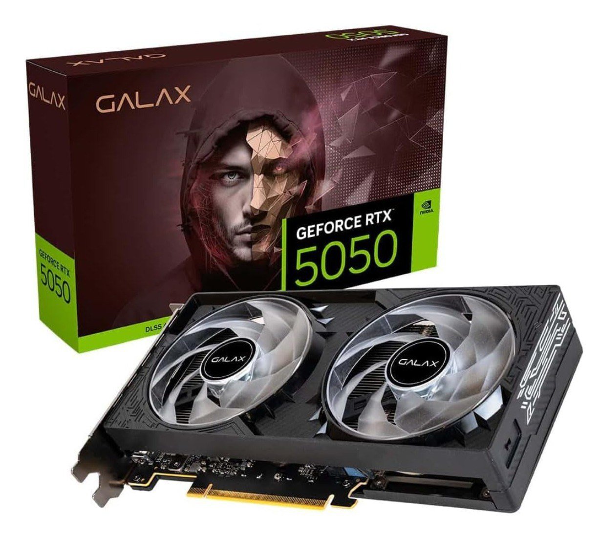 GPU NV RTX 5050 8GB BLACK GF 1-CLICK OC TECLAB LITE 128BITS GDDR6 GALAX 🛒