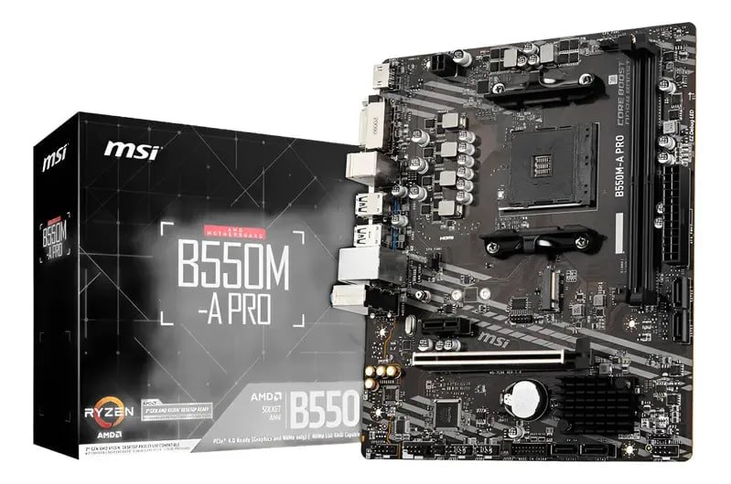Placa-mãe Am4 Msi B550m A Pro Msi 🛒