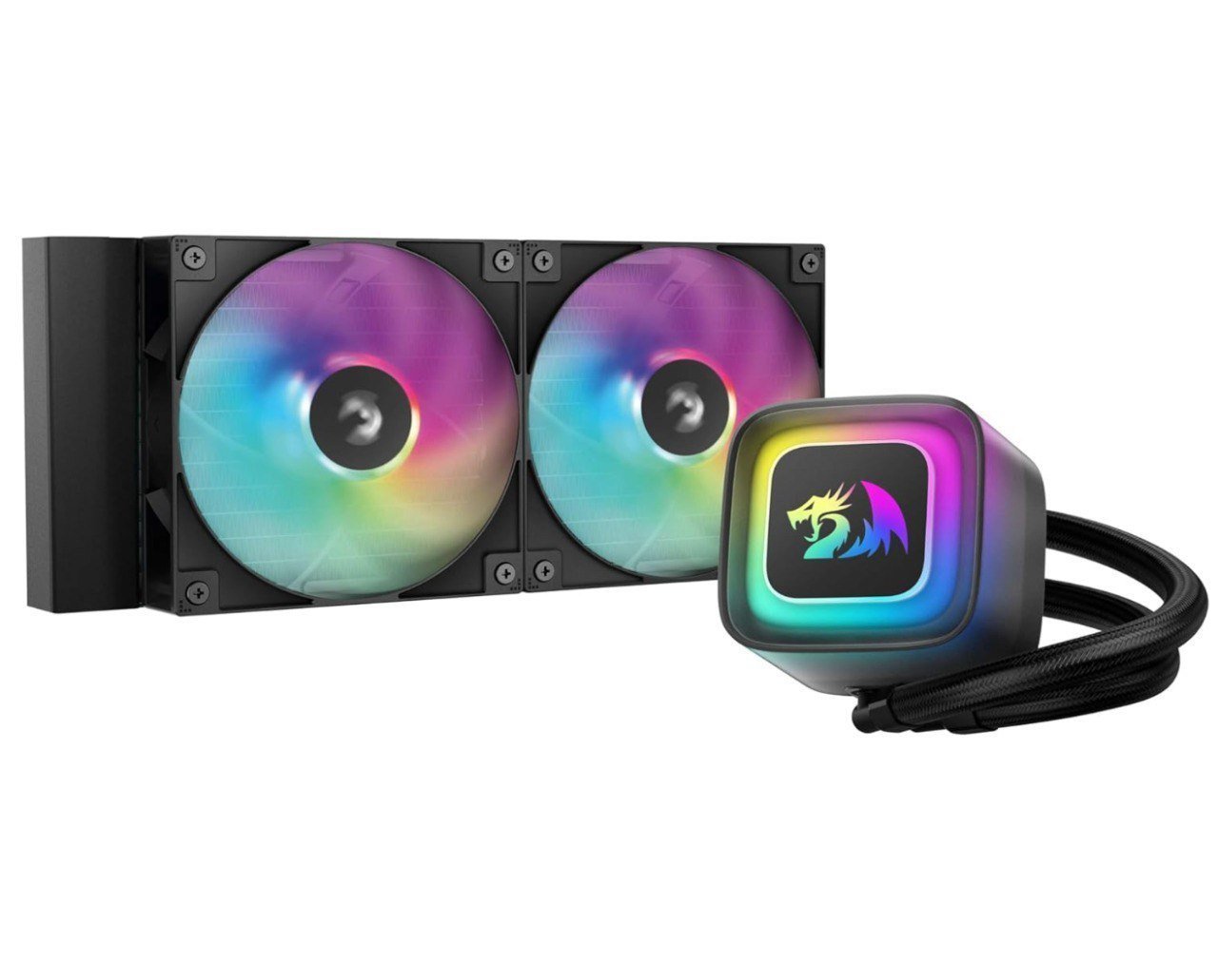 Water Cooler GamerStorm X Redragon LE240 RD Preto RGB 🛒