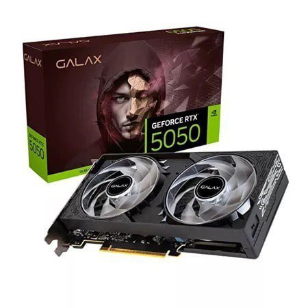 PLACA DE VÍDEO NVIDIA GEFORCE GALAX RTX 5050 8GB 1 CLICK OC 2X 🛒