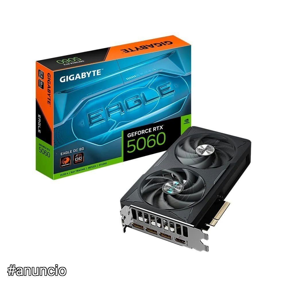 Placa de Vídeo Gigabyte RTX 5060 EAGLE OC 8G 🛒