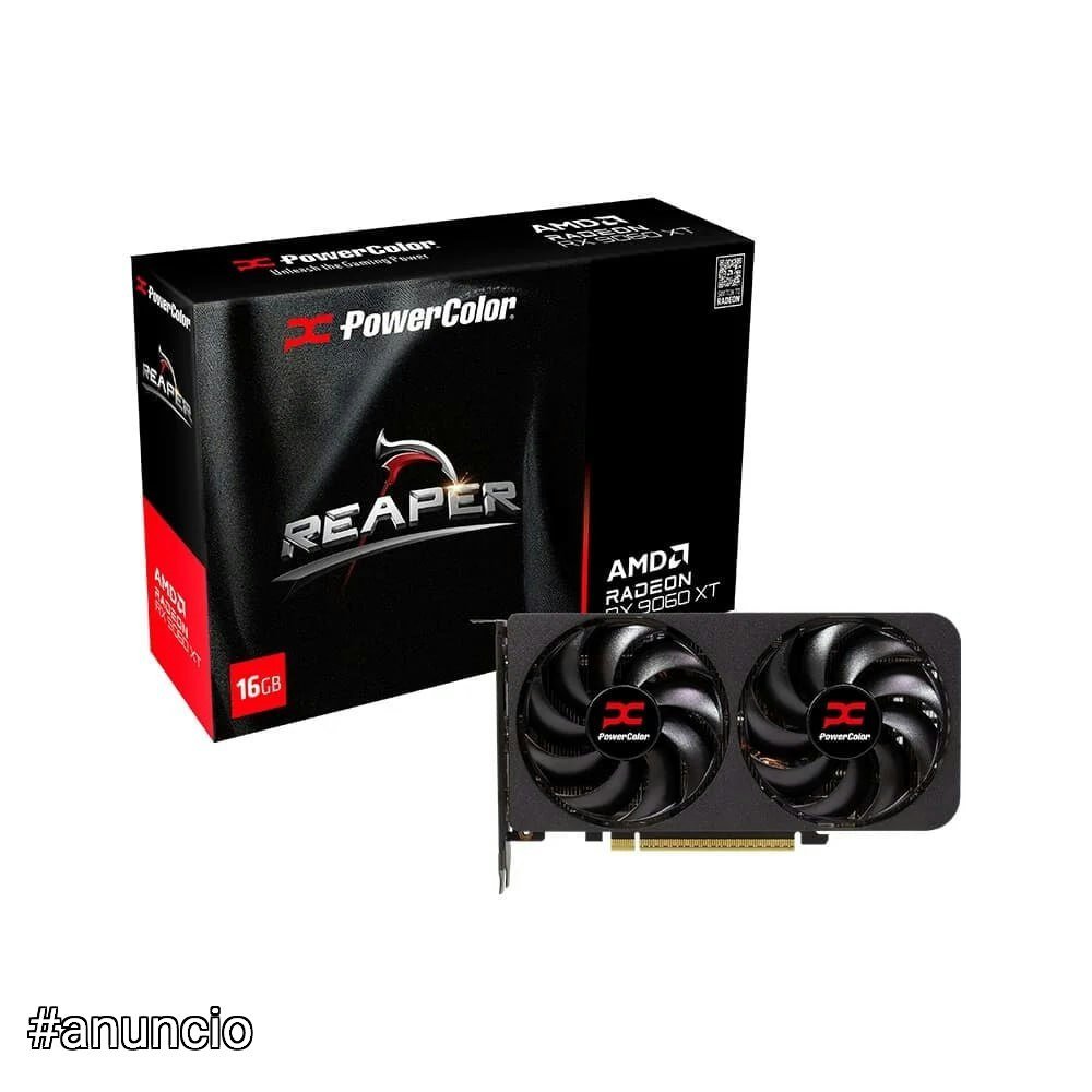 Placa de Vídeo PowerColor RX 9060 XT Reaper AMD Radeon 🛒