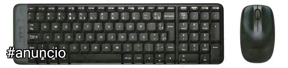 Combo Teclado e Mouse Sem Fio Logitech MK220 Layout ABNT2 🛒