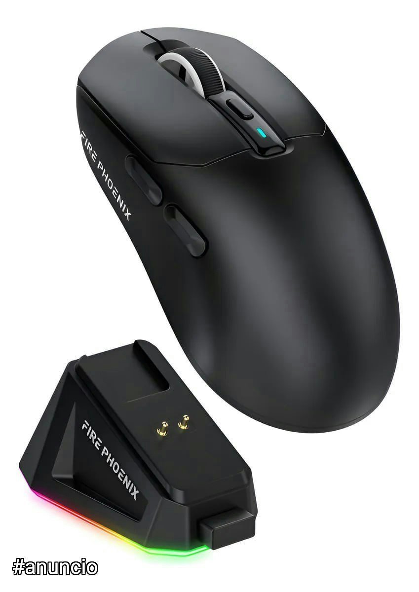 Mouse Gamer Sem Fio Fire Phoenix 24000dpi Paw3311 Bk-r3x 🛒