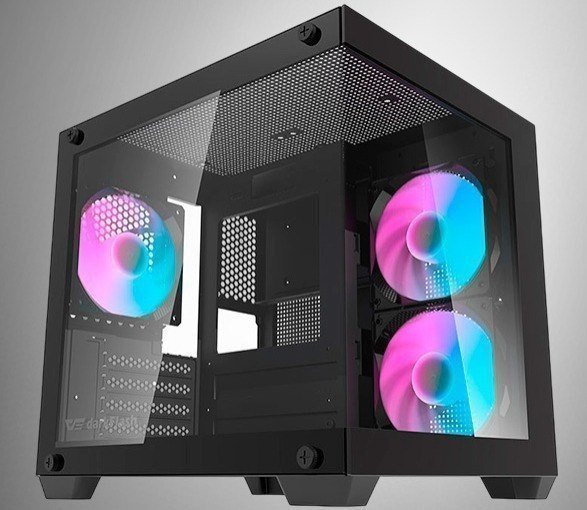 Gabinete Aigo Darkflash Korgan K275M Rainbow Mid-Tower 3 Fans 🛒