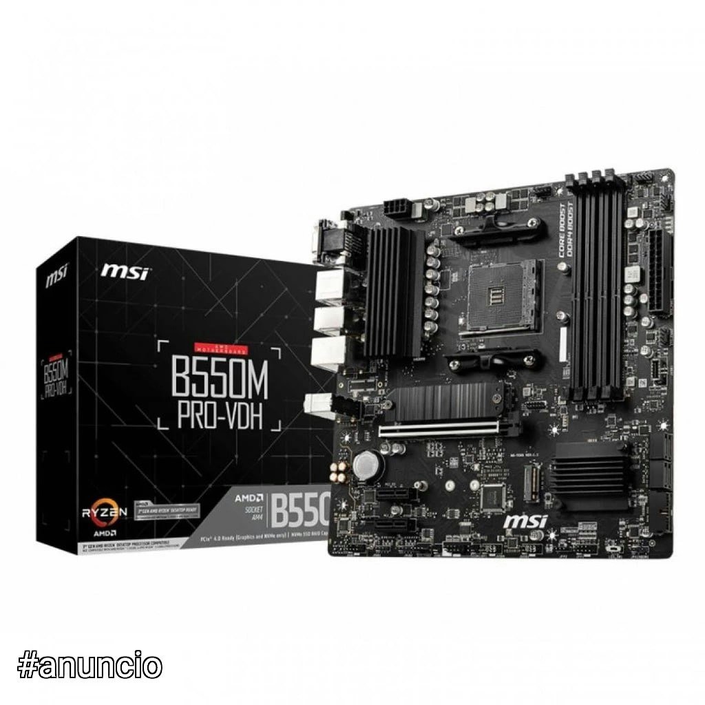Placa Mãe MSI B550M PRO-VDH Chipset B550 AMD AM4 mATX DDR4 🛒