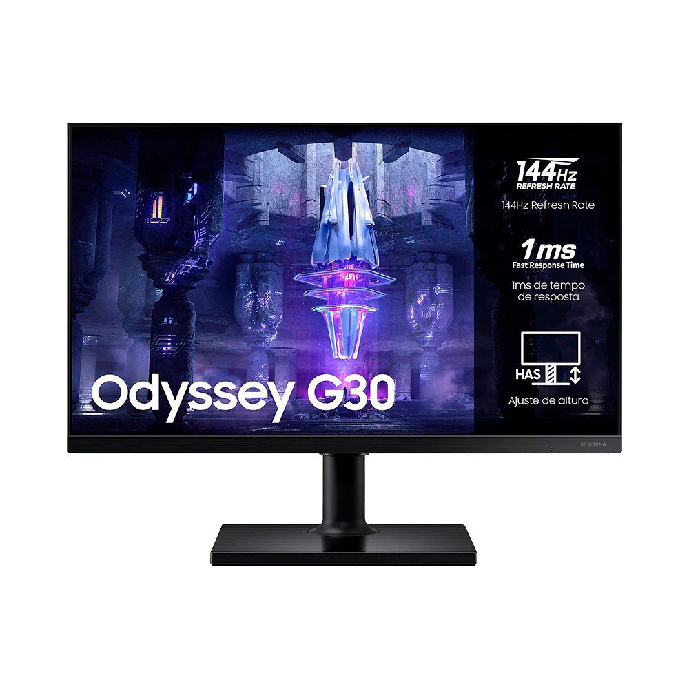 Monitor Samsung Odyssey G30 Ajuste Horizontal E Vertical 24'' Bivolt, VA 🛒