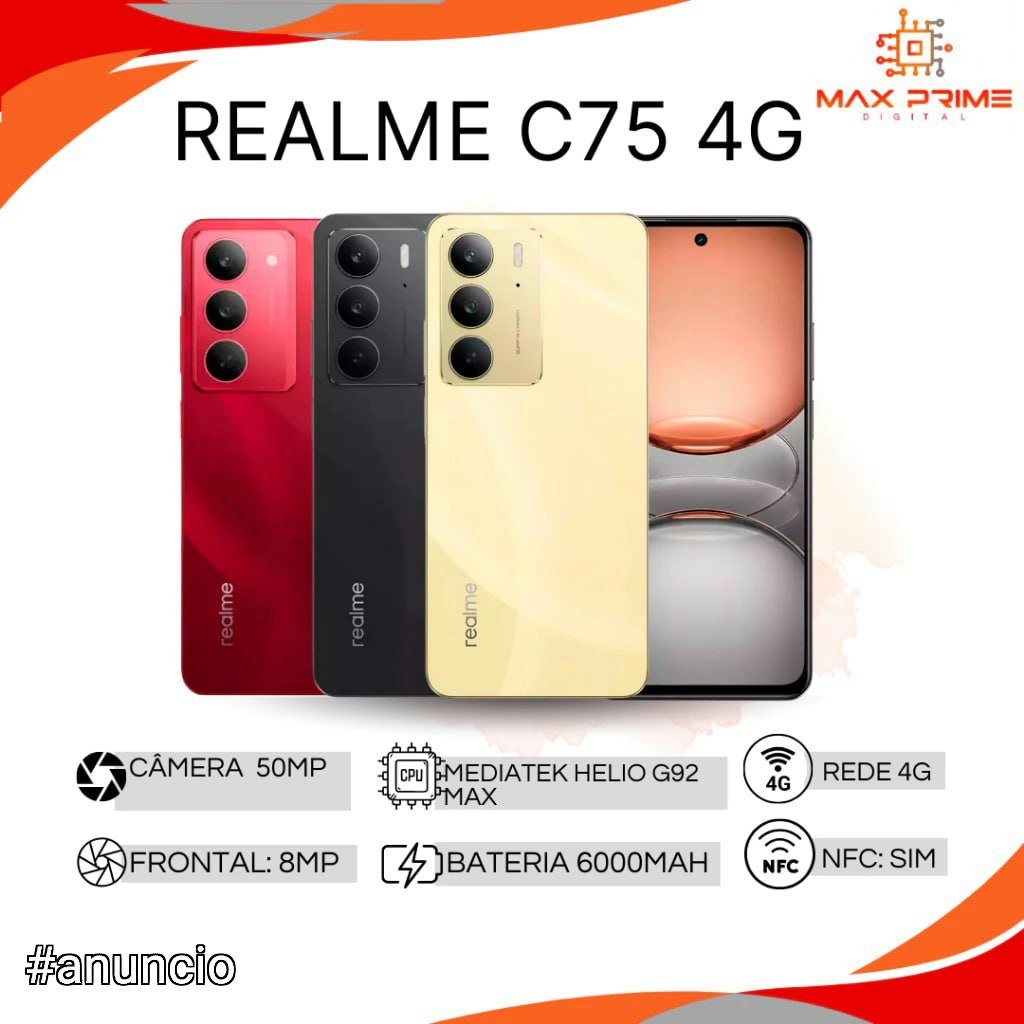 Celular Realme C75 256GB/8GB RAM 🛒