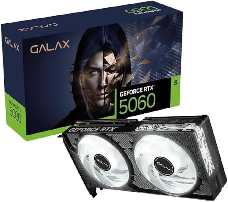 Placa de Vídeo GALAX Nvidia GeForce RTX 5060 1-Click OC V2 8GB GDDR7 🛒