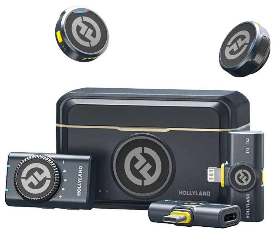 Microfone Hollyland Lark M2 Duo Combo Duplo Para 2 Pessoas USB-C, Lightning 🛒