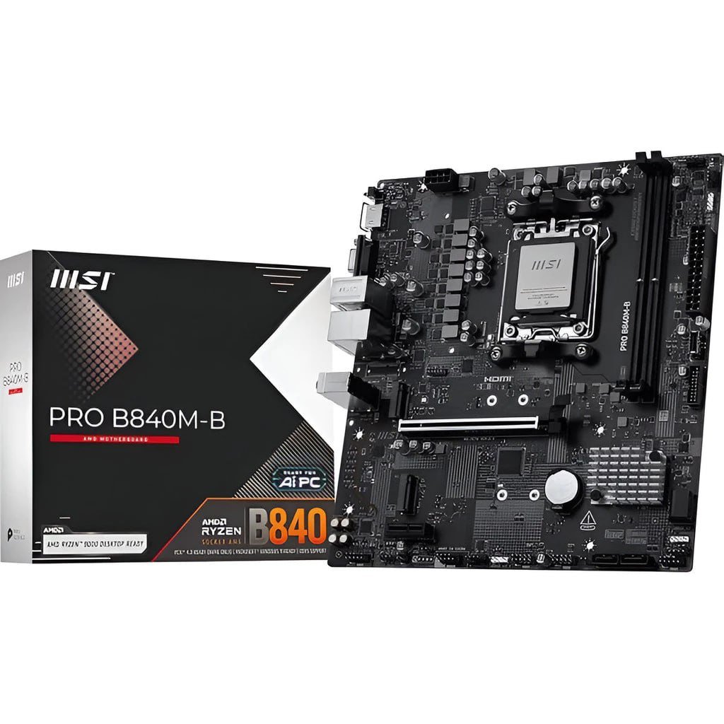 Placa-Mãe MSI PRO B840M-B AM5 para Ryzen DDR5 🛒