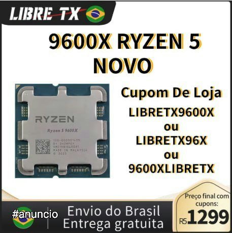 Processador AMD Ryzen 5 9600X AM5 🇧🇷Envio Do Brasil 🛒