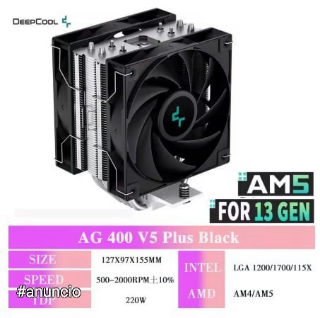 Deepcool AG400 CPU Cooler ARGB 🛒