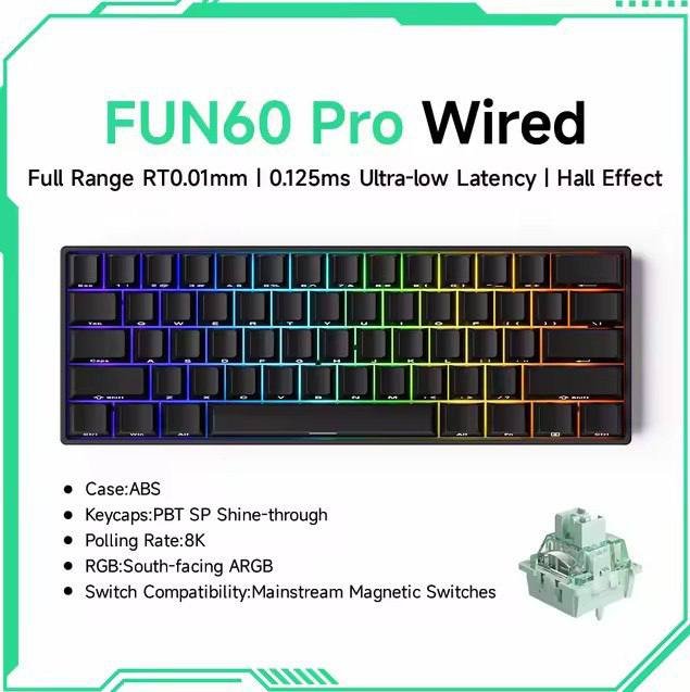 Teclado Magnético Akko Fun60 Pro RGB 8000Hz 🛒