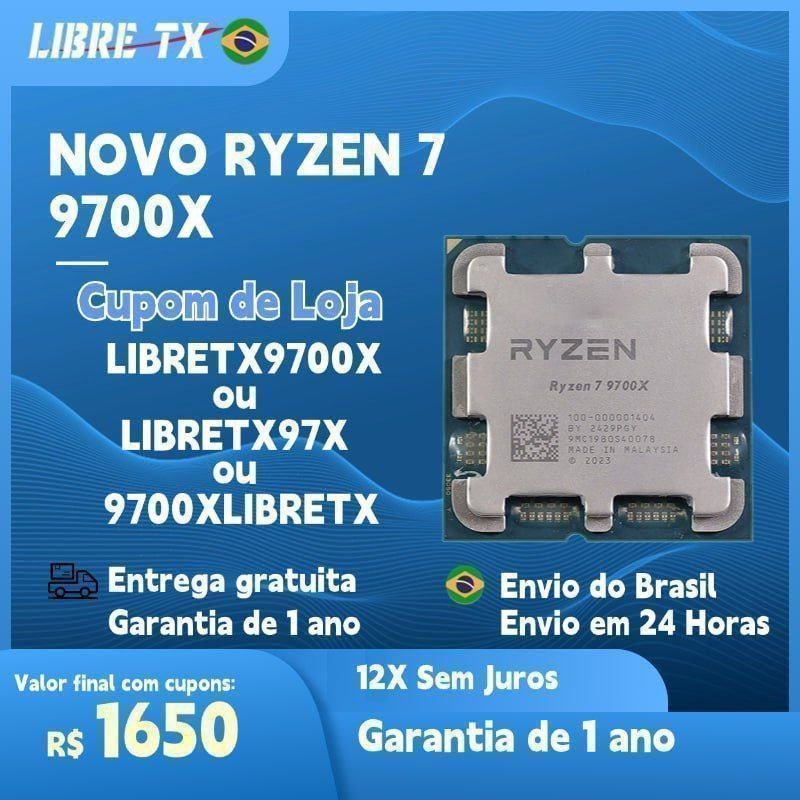 Processador AMD Ryzen 7 9700X 🛒